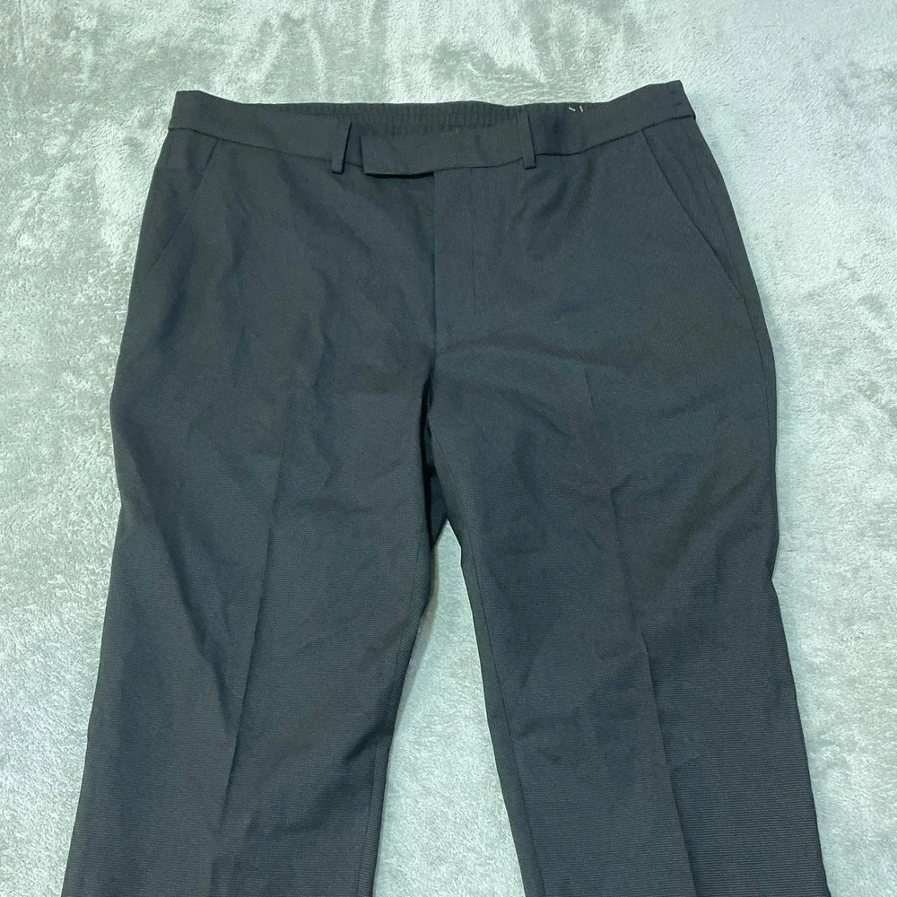 NWT Kenneth Cole Reaction Dress Pants Men's 37x32 Black Slim Fit